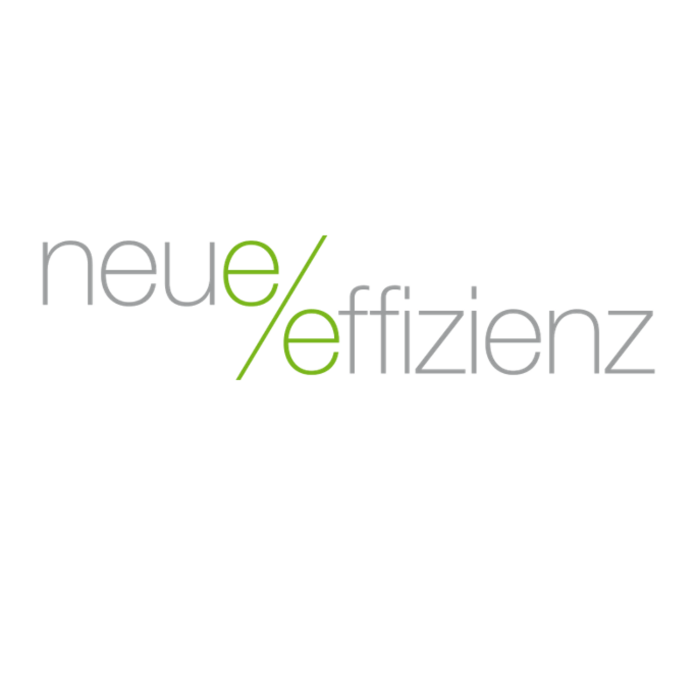 Logo, Schriftzug "Neue Effizienz"